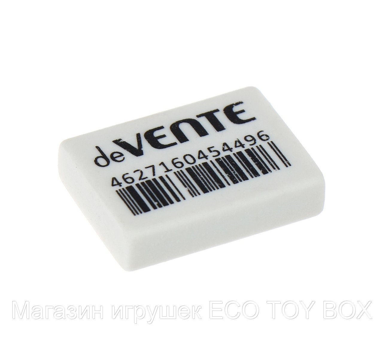 Ластик deVENTE Box, синтетика, 25 х 18 х 6 мм, белый