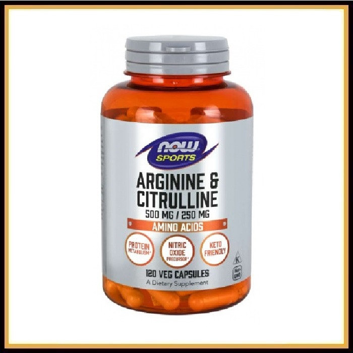 Аргинин+цитруллин - Now Arginine&Citrulline 120 капсул