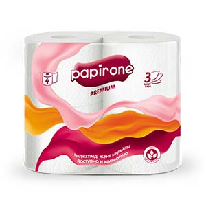 Туалетная бумага «Papirone», 4 шт.