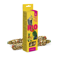 Лакомства для средних попугаев RIO тропические фрукты 2шт по 75гр
