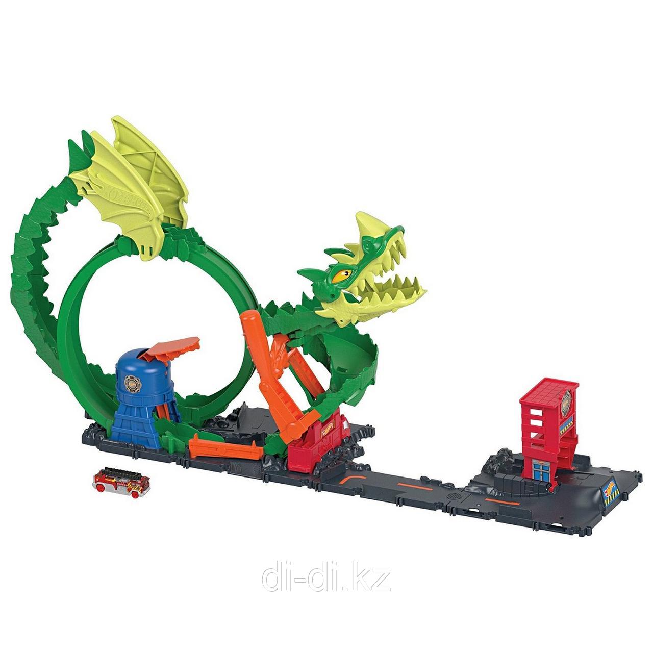 Mattel HW Трек "Огневой бой с драконом", HDP03