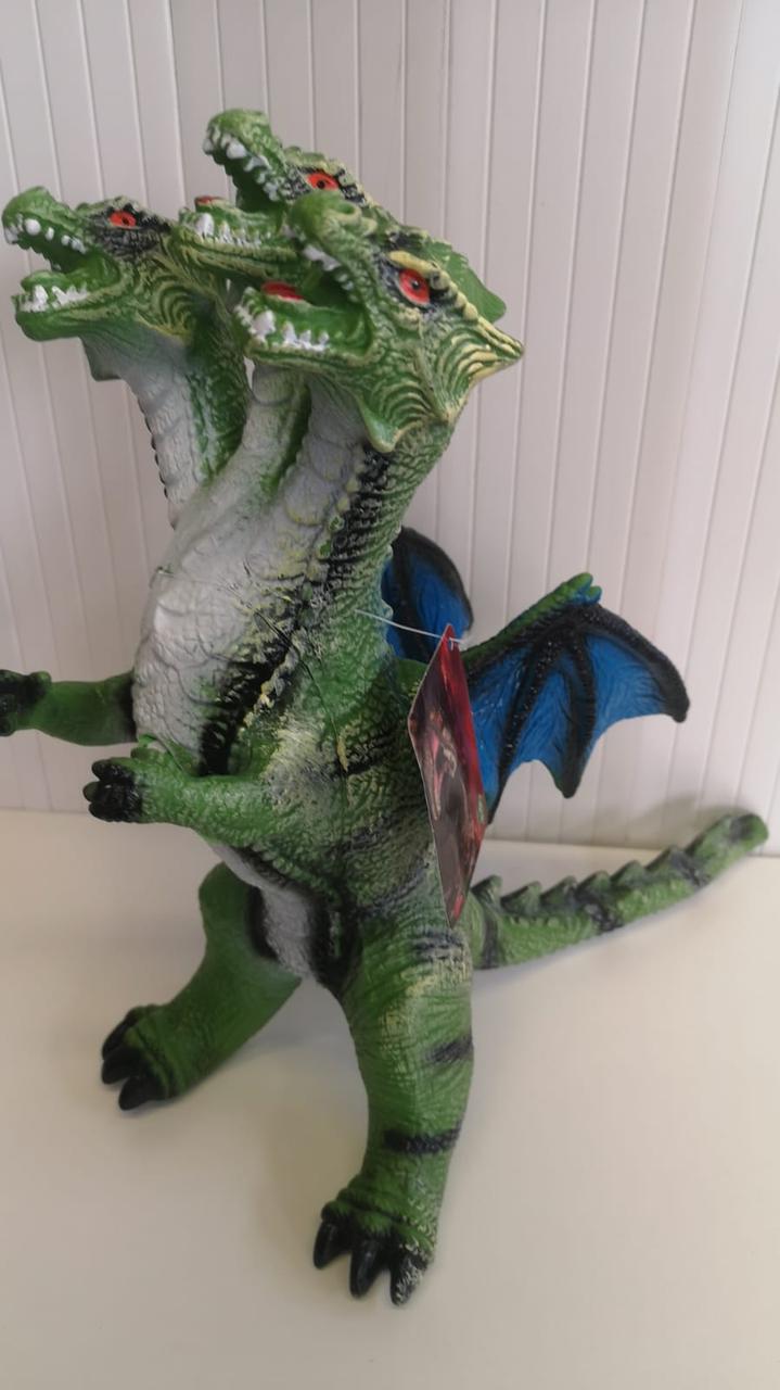Трехглавый дракон, Кин Гидора / Игрушка дракон со звуком 35 см.