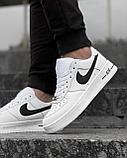 Кеды Nike AF бел чер лого 2202-21, фото 2