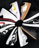 Кеды Nike AF бел чер лого 2202-21, фото 6