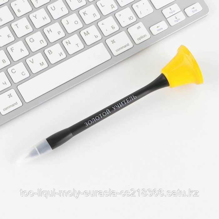 Ручка-колокольчик на подложке «Золотой учитель», синяя паста 0.8 мм - фото 4 - id-p103004161