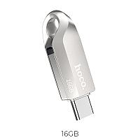 HOCO UD8, 2 в 1, 16ГБ USB 3.0 флэш-дискісі, Type-C