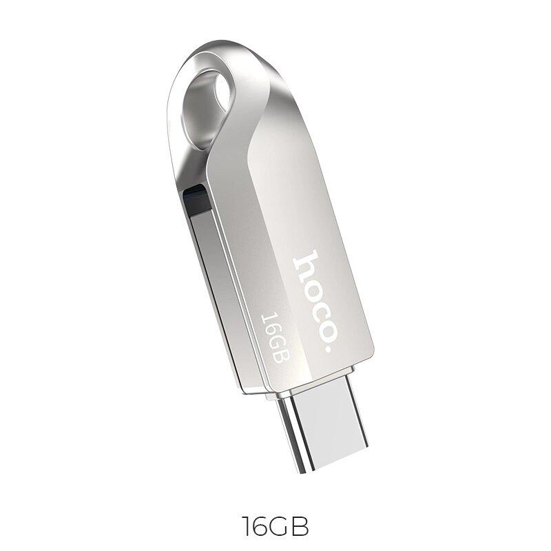 Флешка HOCO UD8, 2 в 1, 16ГБ USB 3.0, Type-C - фото 1 - id-p103004416