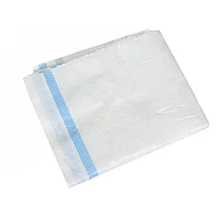 Полипропиленовый белые с синей полосой мешки для овощей и отрубей 55х105 50 гр.