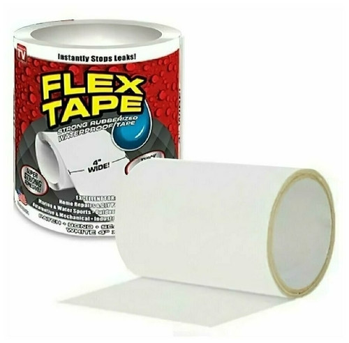 Лента изоляционная Flex tape (Белая) - фото 1 - id-p103032203