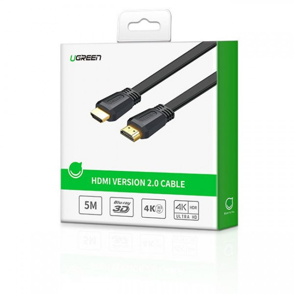 UGREEN 50821 Кабель HDMI 5m, V2.0, Black, 2K*4K, 30HZ - фото 2 - id-p103032227