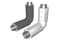 Отводы стальные в оцинкованной или полиэтиленовой оболочке 25-1000 мм