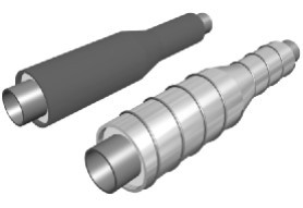 Переходы стальные в оцинкованной и полиэтиленовой оболочке 32-1000 мм