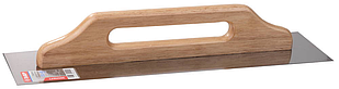 Гладилка ЗУБР Швейцарская нержавеющая с деревянной ручкой, 130х480мм (0807)