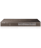 Коммутатор TP-LINK TL-SF1024 24-Port 100Mbps, 1U 19", стоечный, металический корпус