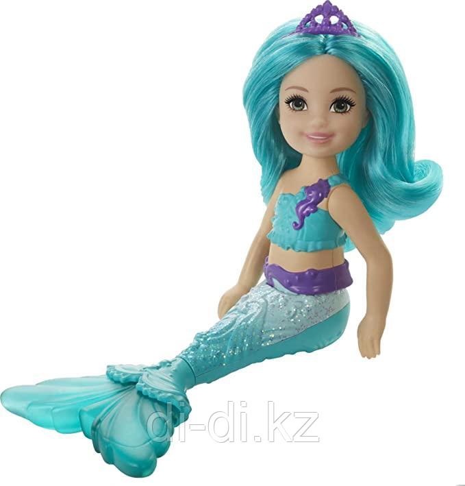 Кукла Barbie Dreamtopia Русалочка Челси синие волосы