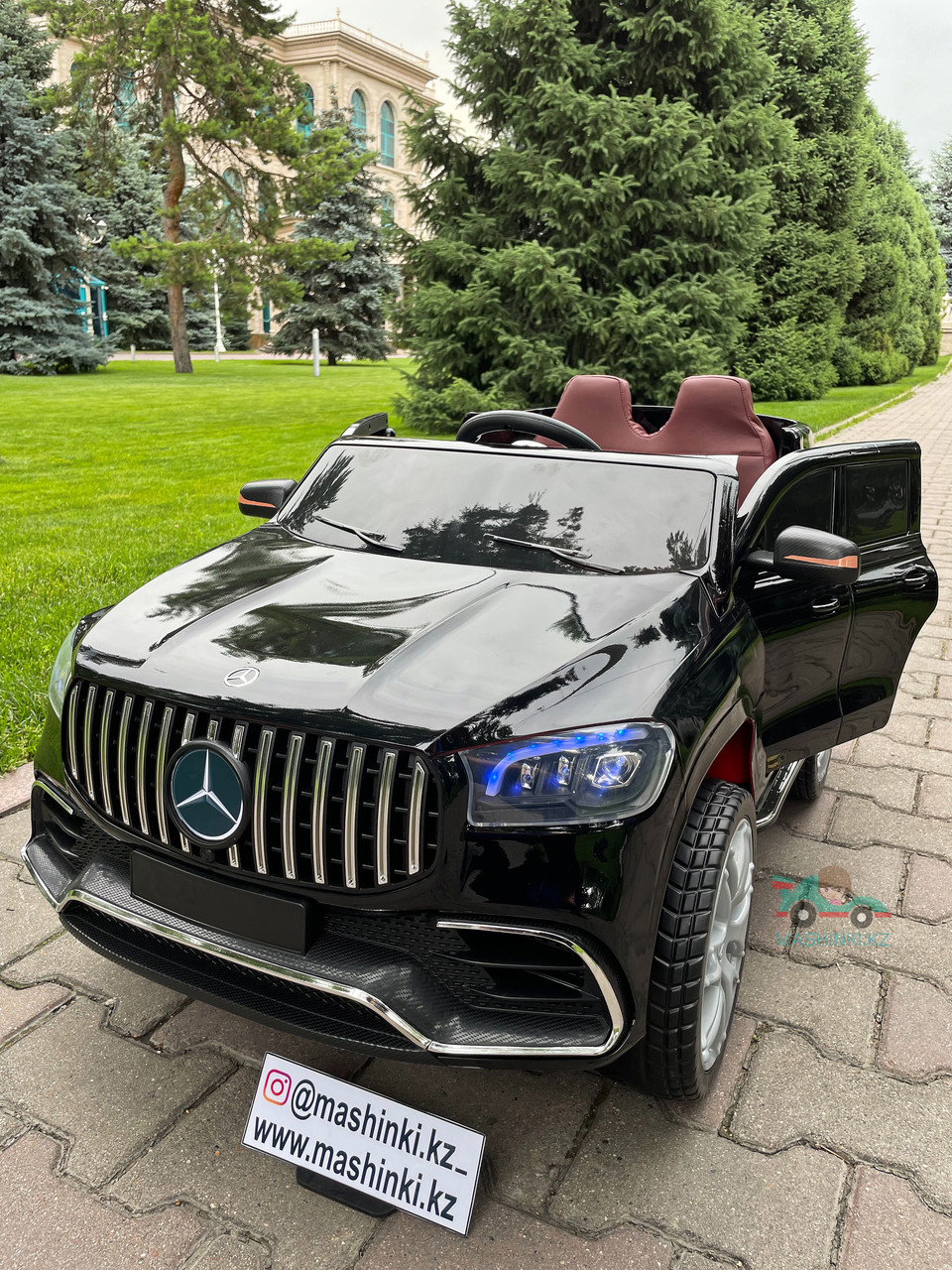 Детский электромобиль на пульте управления Mercedes Benz GLS63 доставка бесплатно Алматы КЗ - фото 4 - id-p103040492