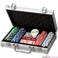 Покерный набор в Кейсе 200 фишек без номинала