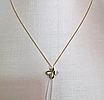 Золотой набор с бриллиантами (кулон 0.01Ct VS1/H, EX-Cut , серьги 0.03Ct VS1/H, EX-Cut ), фото 3