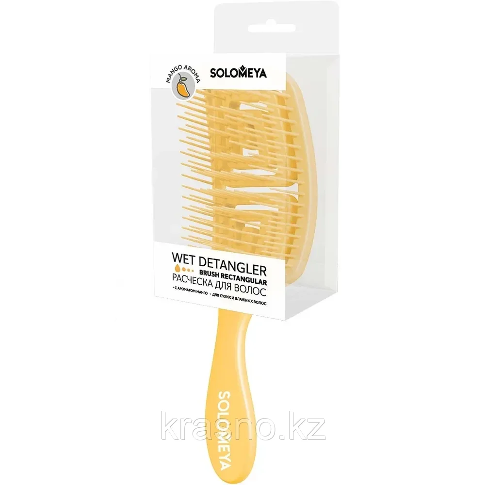Расческа для сухих и влажных волос с ароматом манго Solomeya - фото 2 - id-p103044902