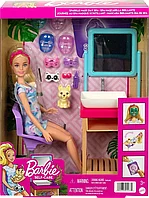 Barbie Игровой Набор Спа-уход Барби с аксессуарами и масками для лица