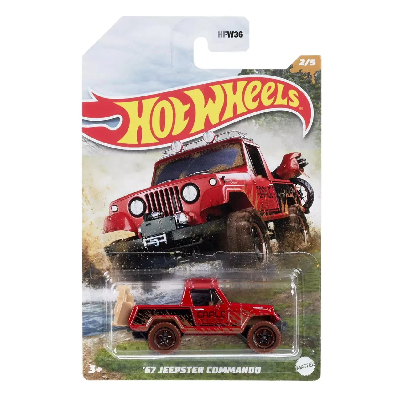 Hot Wheels Металлическая модель Jeepster Commando HDH08, Хот Вилс Ралли