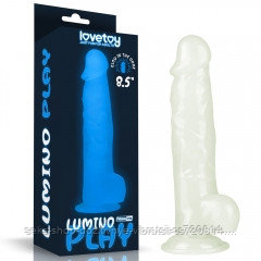 Фаллоимитатор светящийся в темноте «Lumino Play Dildo 8.5'' » от «Lovetoy». 21,5 см