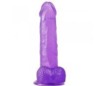 Фаллос на присоске Lovetoy Jelly Studs Crystal Dildo Large, фиолетовый., фото 2