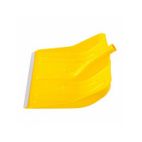 Лопата для уборки снега пластиковая, желтая, 420 х 425 мм, без черенка, Россия, Сибртех Новинка