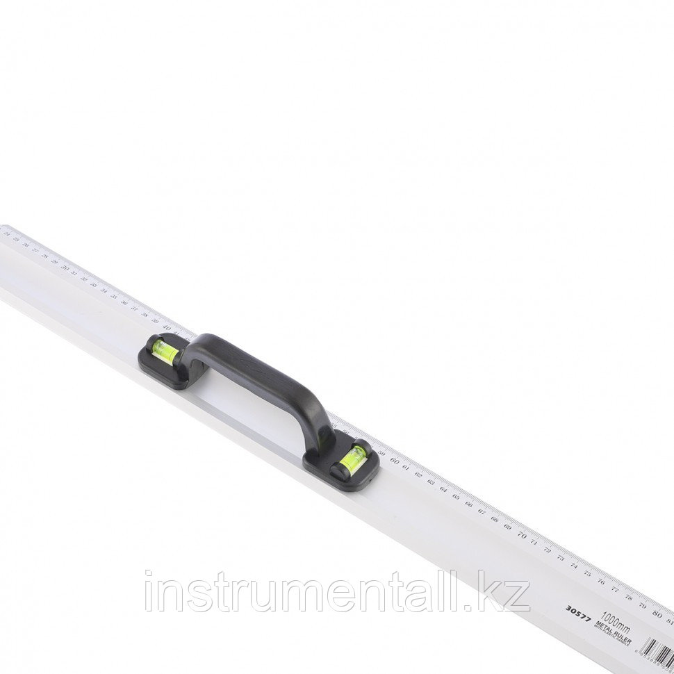 Линейка-уровень, 1000 мм, металлическая, пластмассовая ручка 2 глазка Matrix Новинка - фото 3 - id-p103057510
