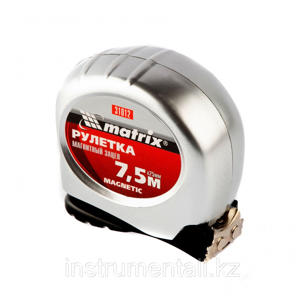 Рулетка Magnetic,7,5 м х 25 мм,магнитный зацеп Matrix Новинка - фото 3 - id-p103058526