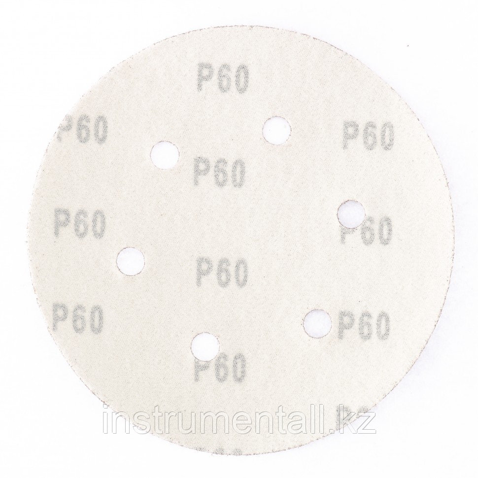 Круг абразивный на ворсовой подложке под "липучку", перфорированный, P 40, 150 мм, 5 шт Matrix Новинка - фото 2 - id-p103051858