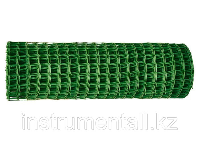 Решетка заборная в рулоне, 1 х 20 м, ячейка 15 х 15 мм, пластиковая, зеленая, Россия Новинка - фото 1 - id-p103053991