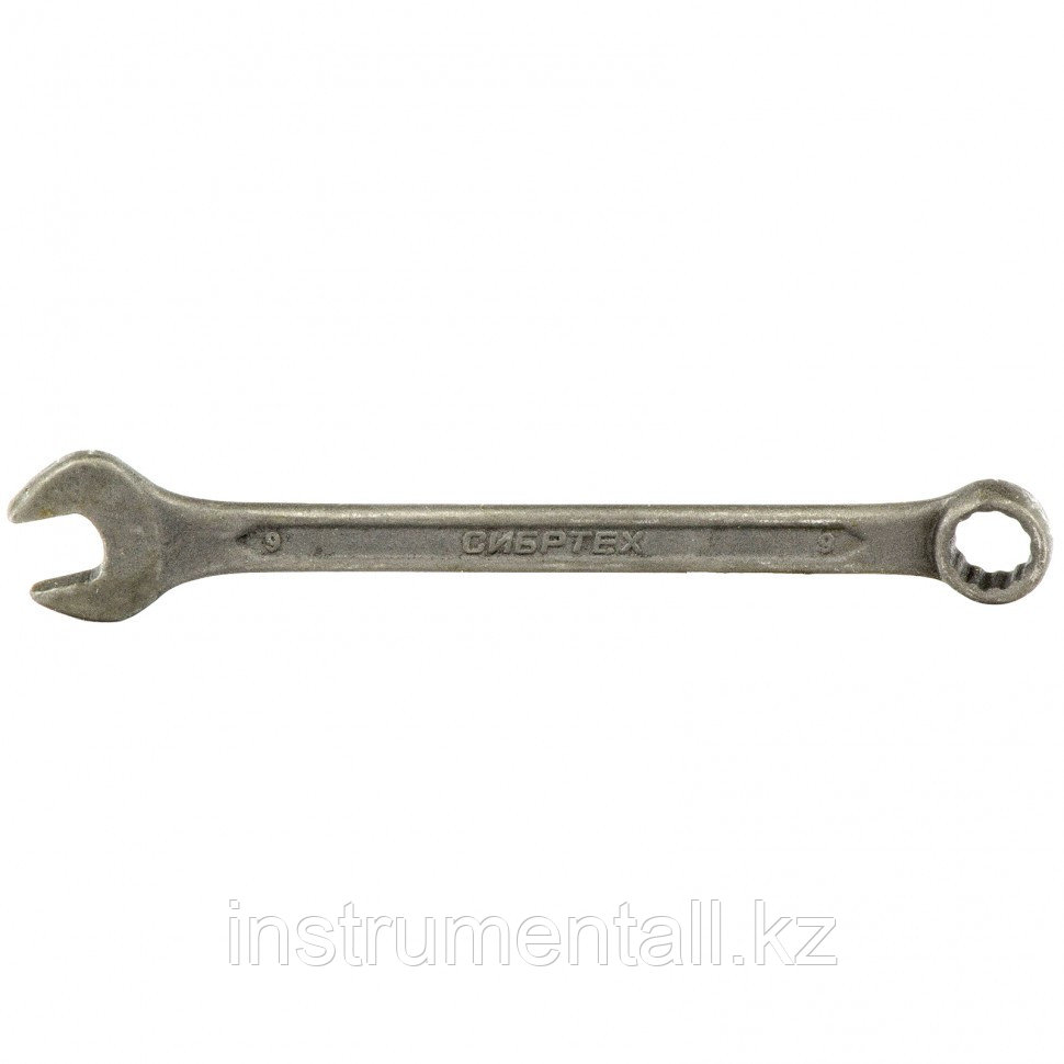 Ключ комбинированный, 9 мм, CrV, фосфатированный, ГОСТ 16983 Сибртех Новинка