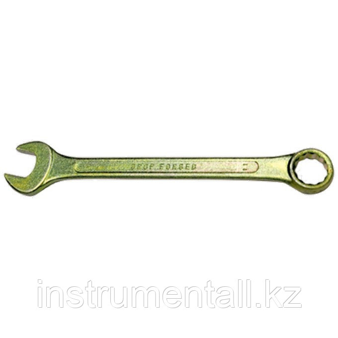 Ключ комбинированный, 15 мм, желтый цинк Сибртех Новинка - фото 1 - id-p103051167