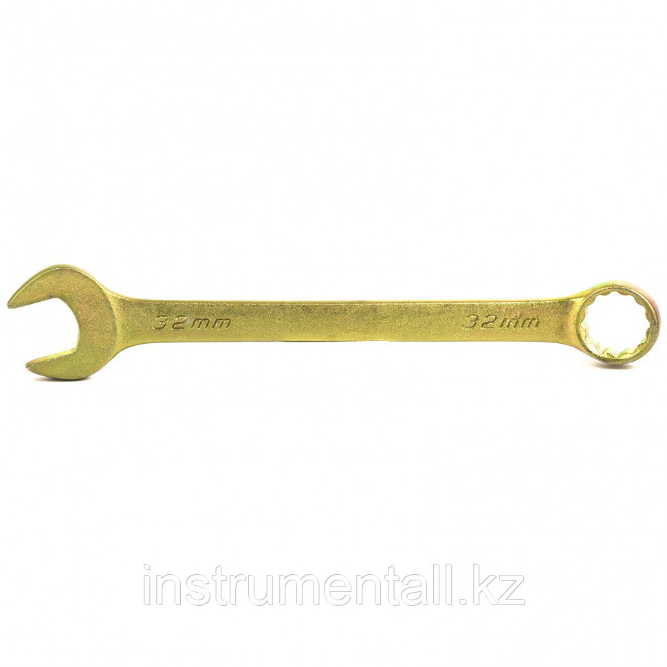 Ключ комбинированный, 32 мм, желтый цинк Сибртех Новинка