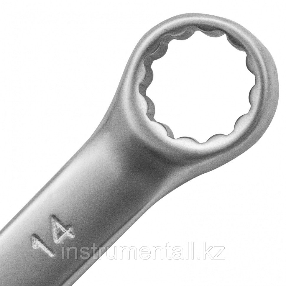 Ключ комбинированный, 14 мм, CrV, матовый хром Matrix Новинка - фото 3 - id-p103051183