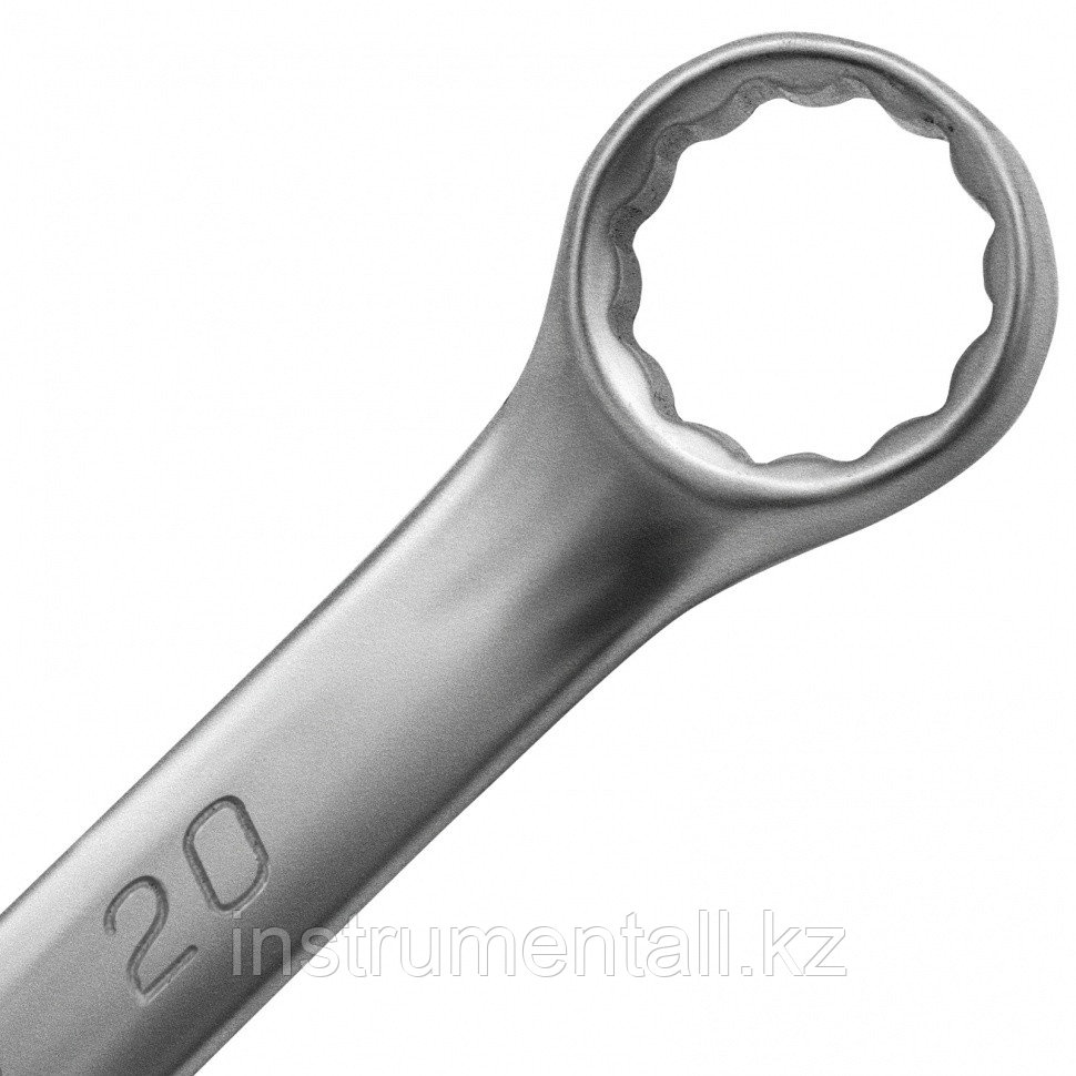 Ключ комбинированный, 20 мм, CrV, матовый хром Matrix Новинка - фото 3 - id-p103051187