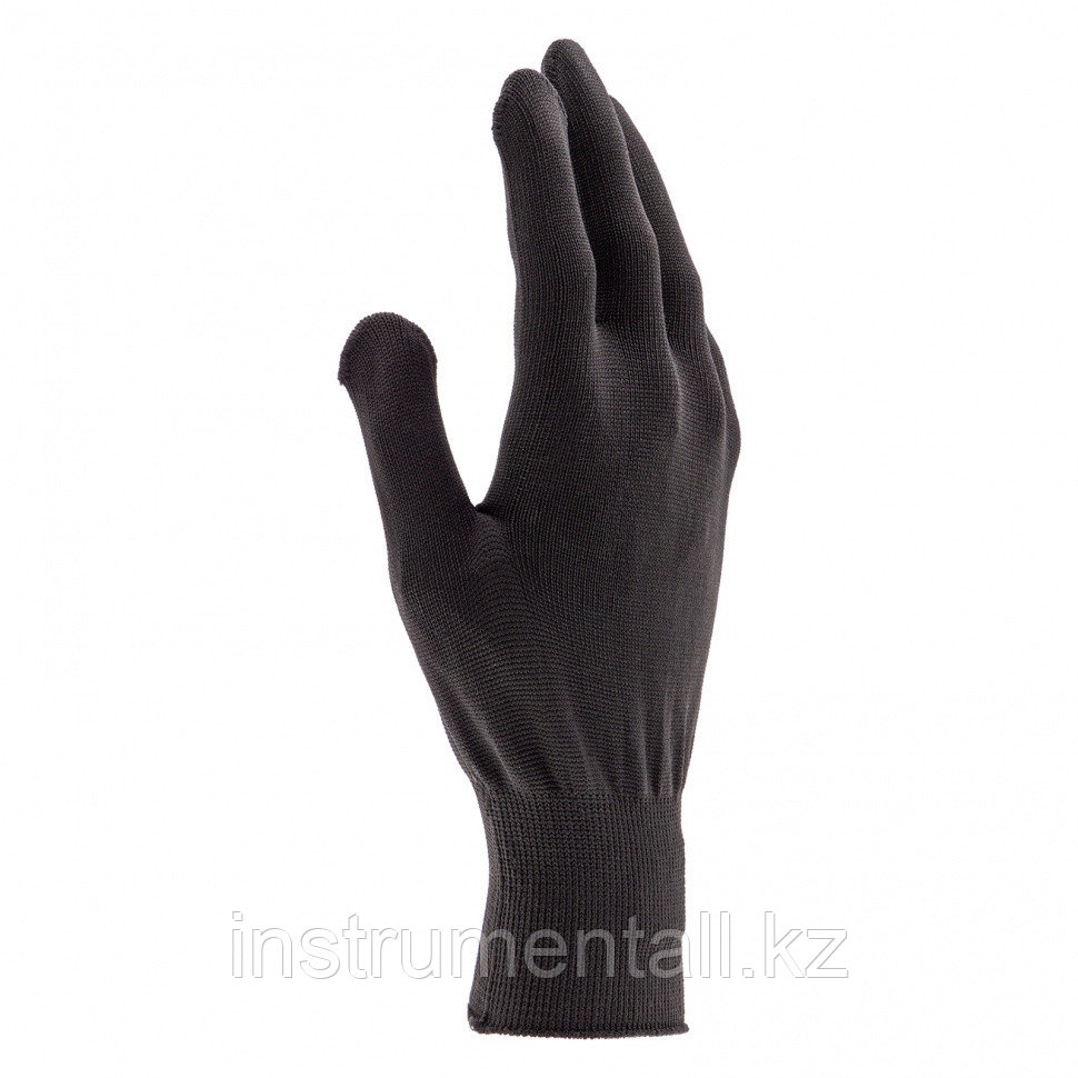 Перчатки Нейлон, ПВХ точка, 13 класс, черные, XL Россия Новинка - фото 3 - id-p103054125