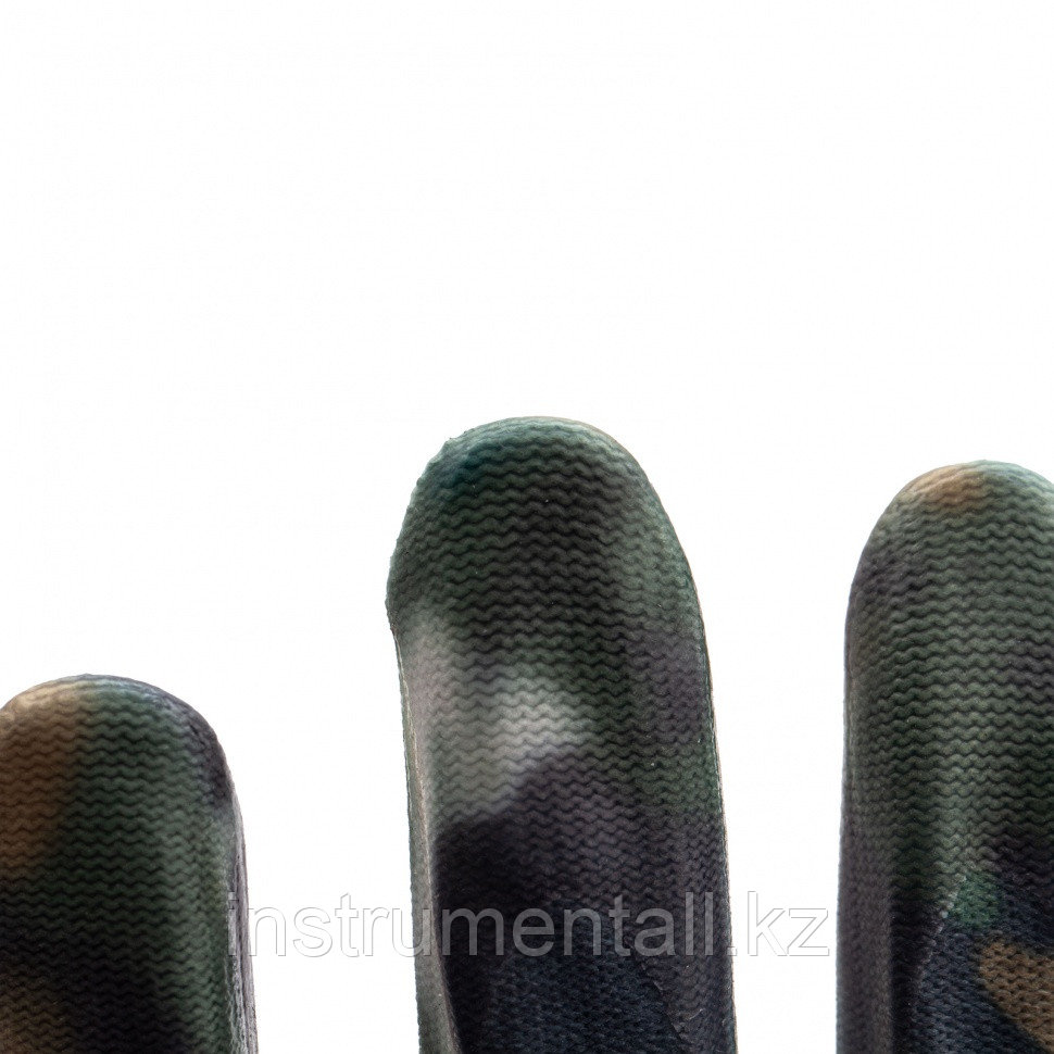 Перчатки садовые из полиэстера с нитрильным обливом, хаки, М Palisad Новинка - фото 5 - id-p103054132
