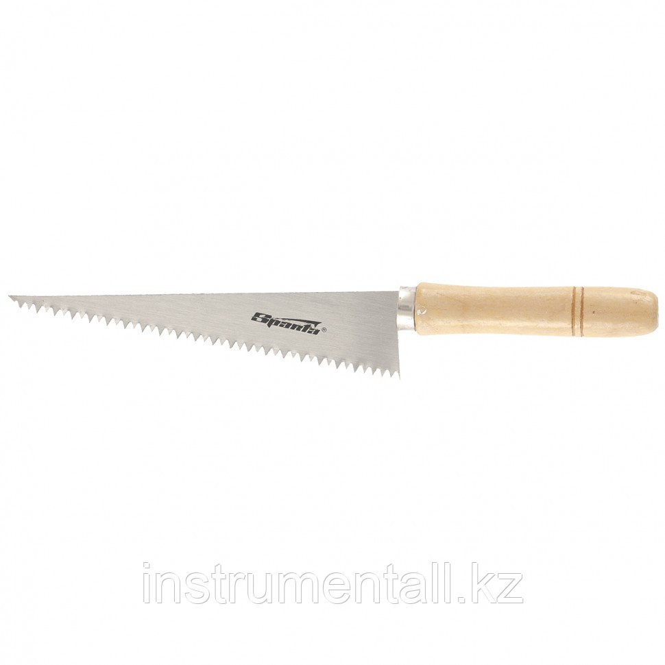 Ножовка по гипсокартону, 180 мм, деревянная рукоятка Sparta Новинка - фото 1 - id-p103053219