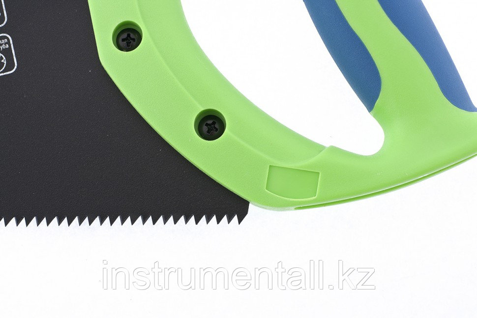 Ножовка по дереву "Зубец", 400 мм, 7-8 TPI, каленый зуб 2D, защитное покрытие, двухкомпонентная рукоятка - фото 2 - id-p103053254