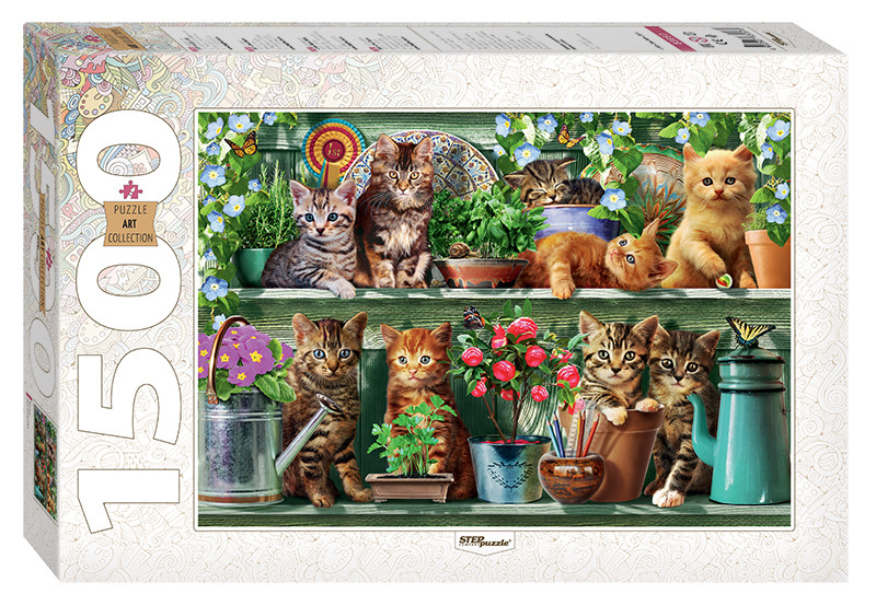Пазл 1500 эл Мозаика puzzle 1500 Котята (new)
