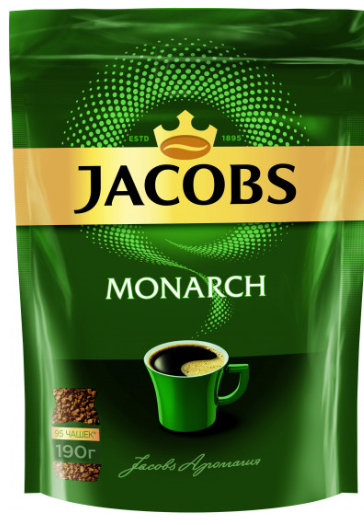Кофе Jacobs Monarch, 190 г - фото 1 - id-p103067695