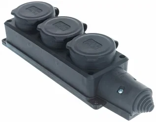 Розетка каучуковая 3 местная купить в Алматы по цене 1 450