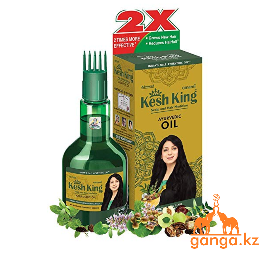 Аюрведическое масло для поврежденных волос Кеш Кинг (Ayurvedic Medicinal Oil Kesh King), 50мл