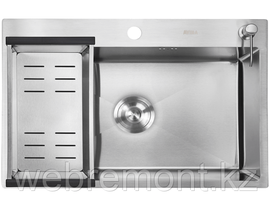 Кухонная мойка 650*480*230*0.8 мм. AVINA  сатин
