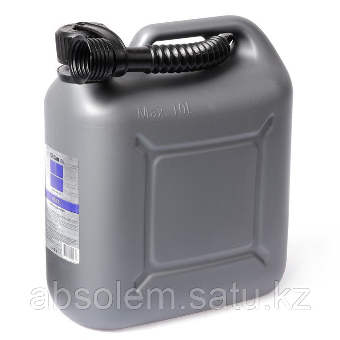 Канистра Oktan Metal ГСМ, 10 л, пластиковая, серая
