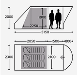 Палатка шестиместная Dometic Ascension FTX 601, фото 3