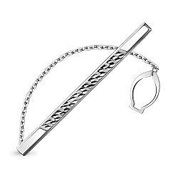 Зажим для галстука Aquamarine 70402.5 покрыто  родием