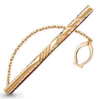 Зажим для галстука Aquamarine 70406.6 позолота